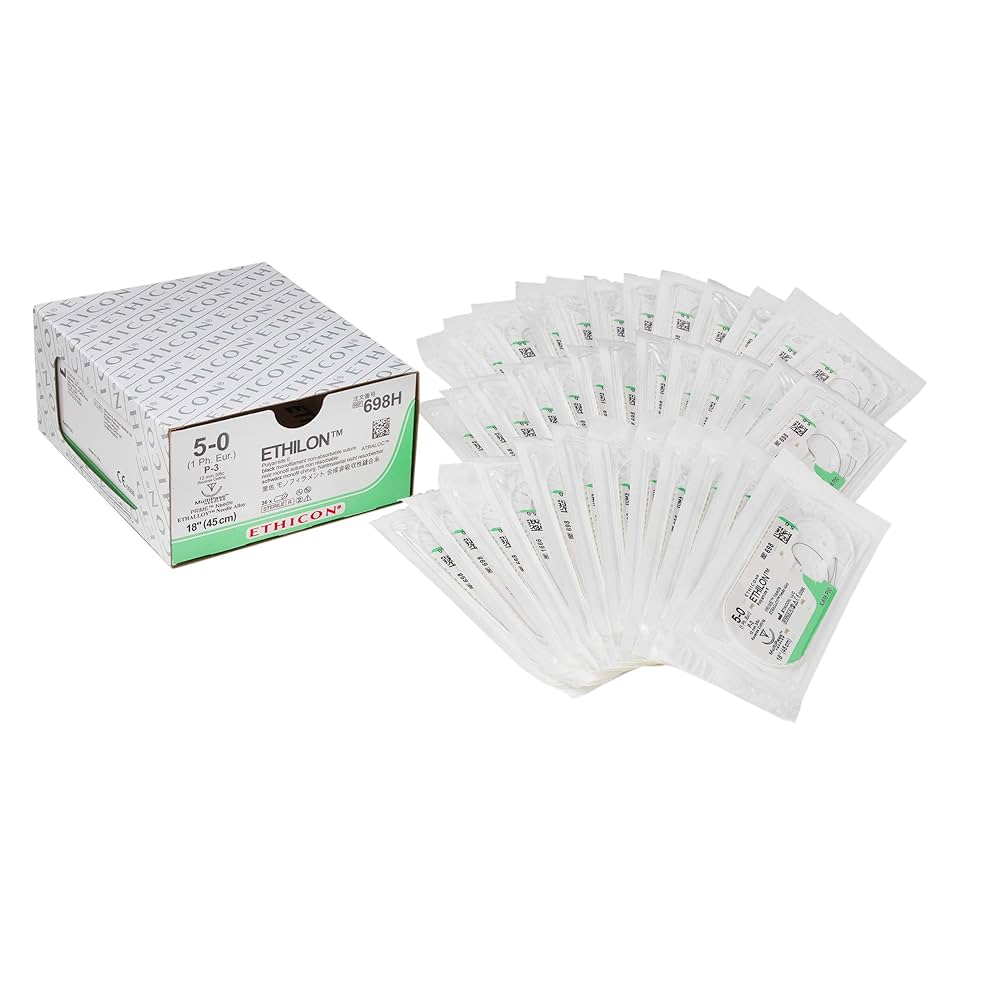 ビシ鉛 60ｍ 2匁300個間隔20cm強力ナイロン80号2.43kg Amazon.com: Ethicon 698H Nylon Suture, Synthetic Non